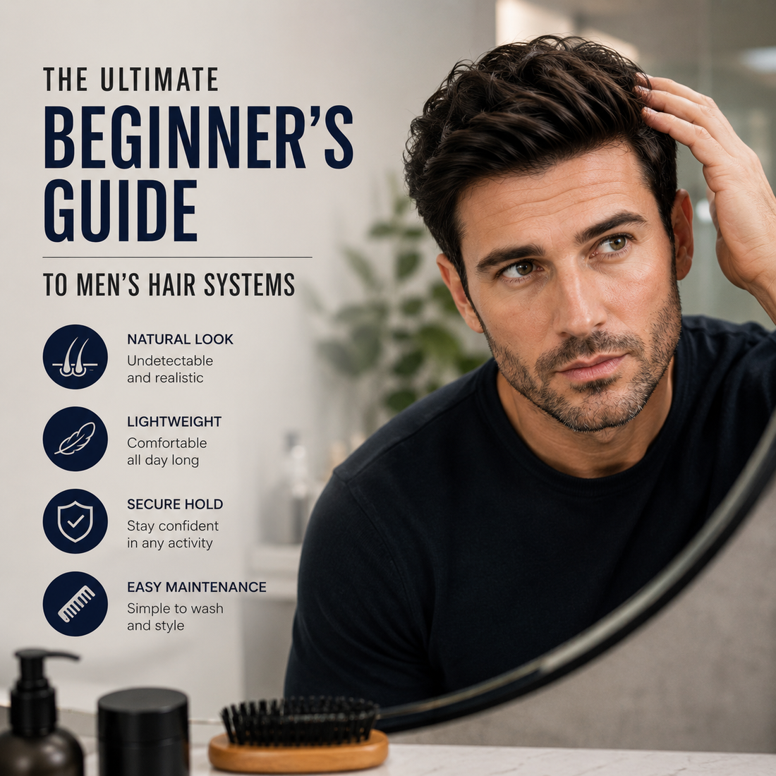 The Ultimate Beginner's Guide to Men's Hair Systems: Everything You Need to Know Before Buying