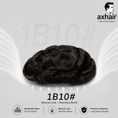 laceUltra Thin 0.02-0.03mm V Loop  Mens Hair System Ultra Thin Skin Full V-loop, Natural, Transparent, Soft