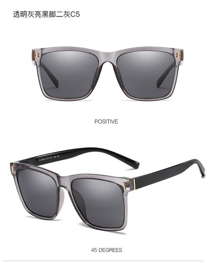 Men's TR90 Polarized Sunglasses – Lightweight Square Frame UV Protection Sunglasses for Driving, Fishing & Outdoor Sports