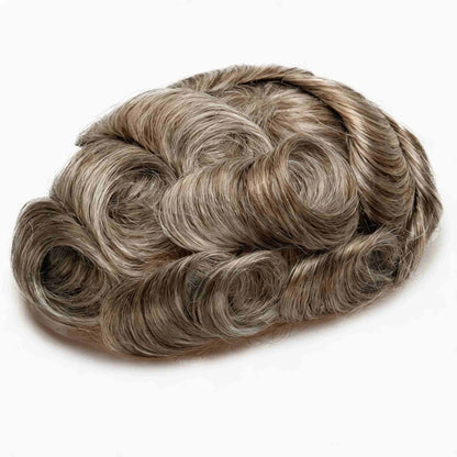 Full French Lace Men's Lace Toupee Full French Lace Base Suitable for Humid Climate