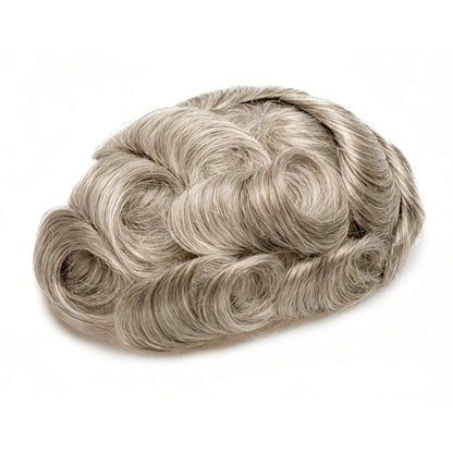 Full French Lace Men's Lace Toupee Full French Lace Base Suitable for Humid Climate