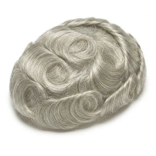 Full French Lace Men's Lace Toupee Full French Lace Base Suitable for Humid Climate