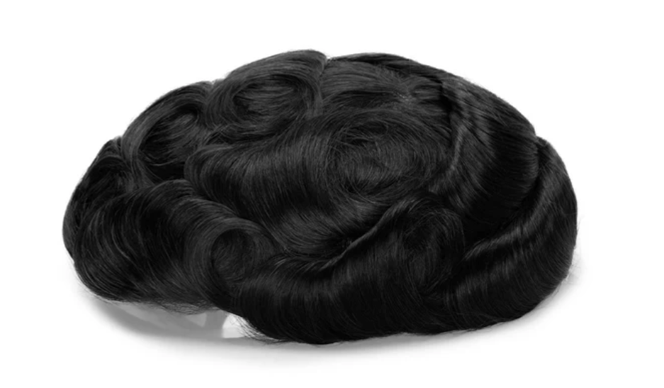 Full French Lace Men's Lace Toupee Full French Lace Base Suitable for Humid Climate