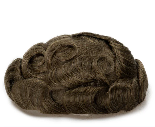 Full French Lace Men's Lace Toupee Full French Lace Base Suitable for Humid Climate