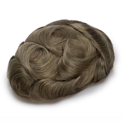 Full French Lace Men's Lace Toupee Full French Lace Base Suitable for Humid Climate