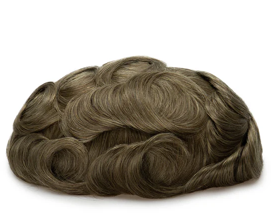 Full French Lace Men's Lace Toupee Full French Lace Base Suitable for Humid Climate