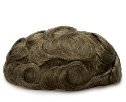 Full French Lace Men's Lace Toupee Full French Lace Base Suitable for Humid Climate