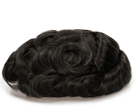 Full French Lace Men's Lace Toupee Full French Lace Base Suitable for Humid Climate