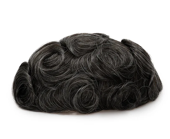 Full French Lace Men's Lace Toupee Full French Lace Base Suitable for Humid Climate