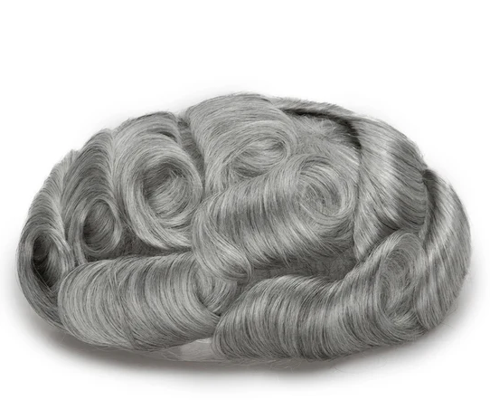 Full French Lace Men's Lace Toupee Full French Lace Base Suitable for Humid Climate