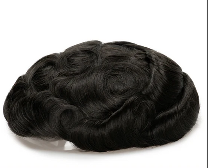Full French Lace Men's Lace Toupee Full French Lace Base Suitable for Humid Climate