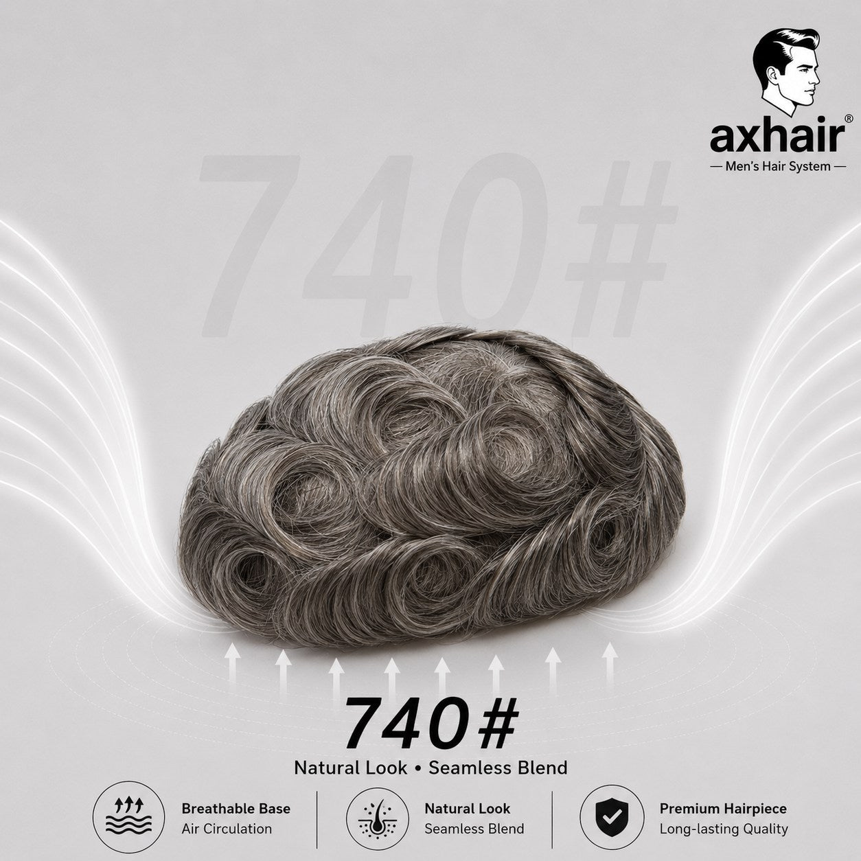 Full Swiss Lace: Hair System for Bald Men  Full Swiss Lace Base | Best for Active Lifestyle