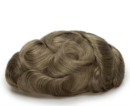 Full French Lace Men's Lace Toupee Full French Lace Base Suitable for Humid Climate