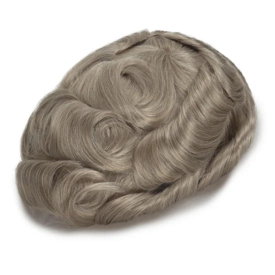 Full French Lace Men's Lace Toupee Full French Lace Base Suitable for Humid Climate