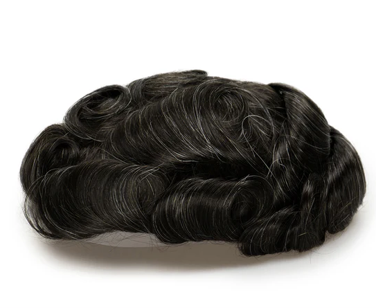 Full French Lace Men's Lace Toupee Full French Lace Base Suitable for Humid Climate