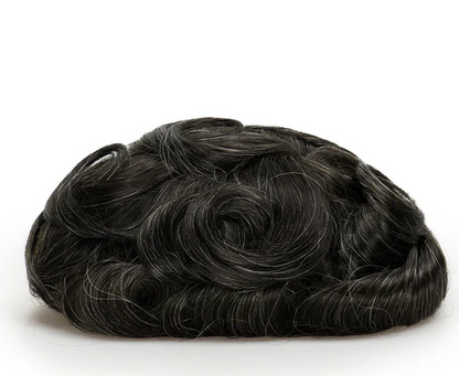 Full French Lace Men's Lace Toupee Full French Lace Base Suitable for Humid Climate