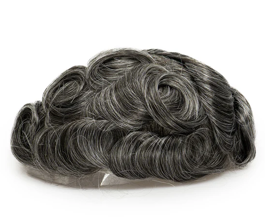 Full French Lace Men's Lace Toupee Full French Lace Base Suitable for Humid Climate