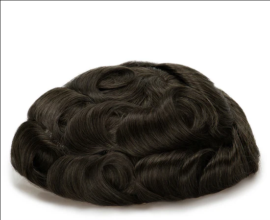 Full French Lace Men's Lace Toupee Full French Lace Base Suitable for Humid Climate
