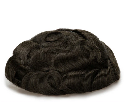Full French Lace Men's Lace Toupee Full French Lace Base Suitable for Humid Climate