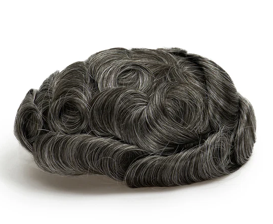 Full French Lace Men's Lace Toupee Full French Lace Base Suitable for Humid Climate