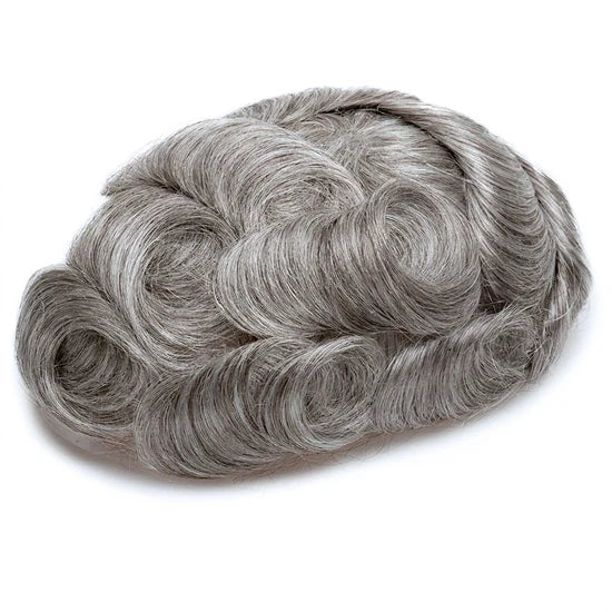 Full French Lace Men's Lace Toupee Full French Lace Base Suitable for Humid Climate