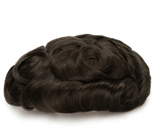 Full French Lace Men's Lace Toupee Full French Lace Base Suitable for Humid Climate