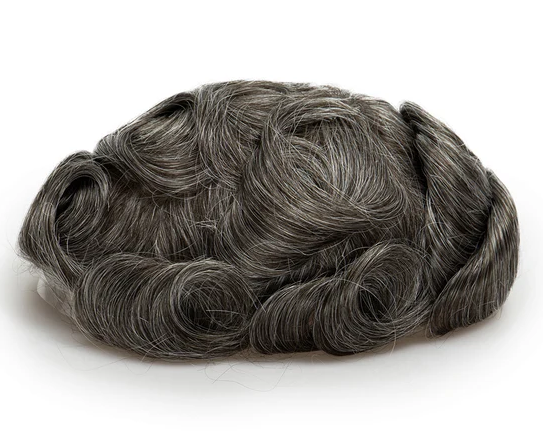 Full French Lace Men's Lace Toupee Full French Lace Base Suitable for Humid Climate