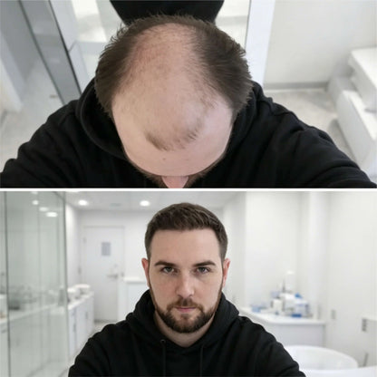 Hollywood Base Hair System for Men  Full Lace in Center with 1'' Thin Skin Around and 1/2'' Lace in the Front