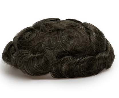Full French Lace Men's Lace Toupee Full French Lace Base Suitable for Humid Climate