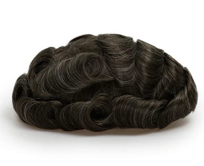 Full French Lace Men's Lace Toupee Full French Lace Base Suitable for Humid Climate