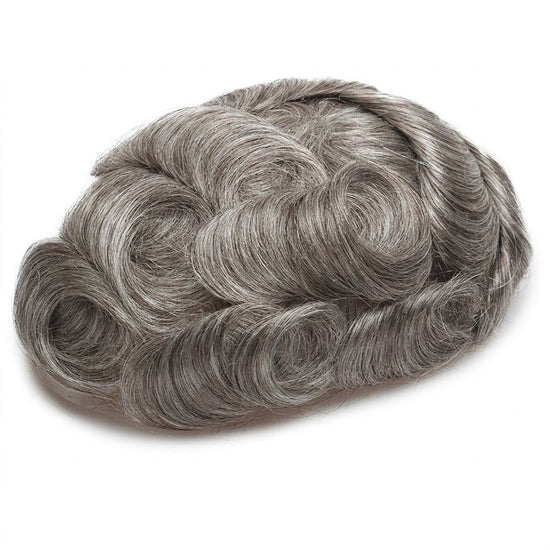 Full French Lace Men's Lace Toupee Full French Lace Base Suitable for Humid Climate