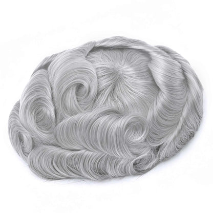 Full French Lace Men's Lace Toupee Full French Lace Base Suitable for Humid Climate