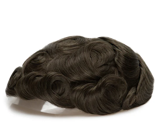 Full French Lace Men's Lace Toupee Full French Lace Base Suitable for Humid Climate