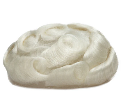Full French Lace Men's Lace Toupee Full French Lace Base Suitable for Humid Climate