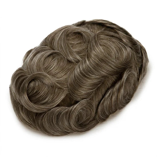 Full French Lace Men's Lace Toupee Full French Lace Base Suitable for Humid Climate