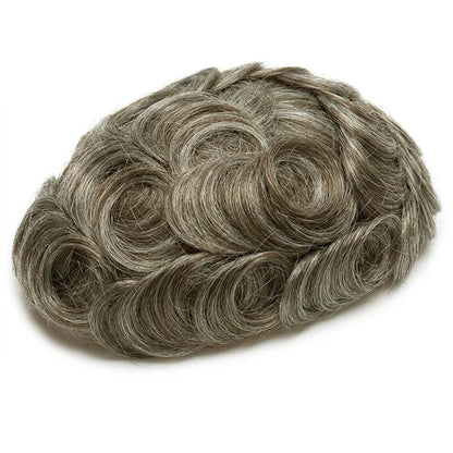 Full French Lace Men's Lace Toupee Full French Lace Base Suitable for Humid Climate