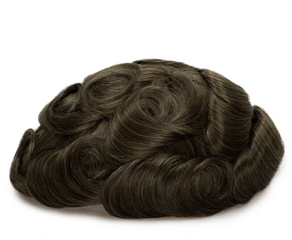 Full French Lace Men's Lace Toupee Full French Lace Base Suitable for Humid Climate
