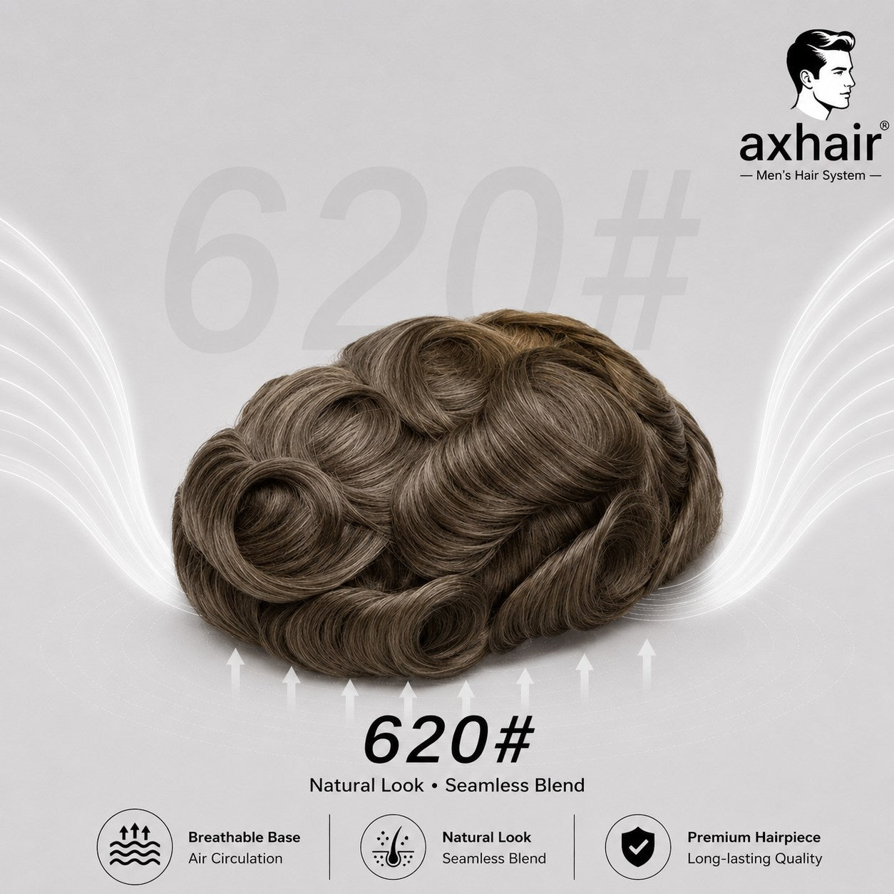 Full Swiss Lace: Hair System for Bald Men  Full Swiss Lace Base | Best for Active Lifestyle