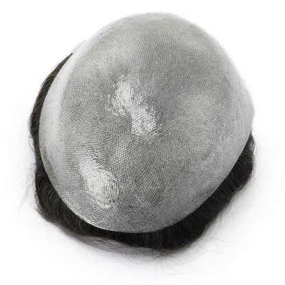 0.06-0.08 mm V Loop Bio Skin Hair System for Men  No-shine under Lights, Blends Well with Your Skin