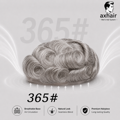 Full French Lace Men's Lace Toupee Full French Lace Base Suitable for Humid Climate