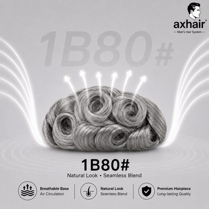 Ultra Thin0.02-0.03mm V Loop  Mens Hair System Ultra Thin Skin Full V-loop, Natural, Transparent, Soft