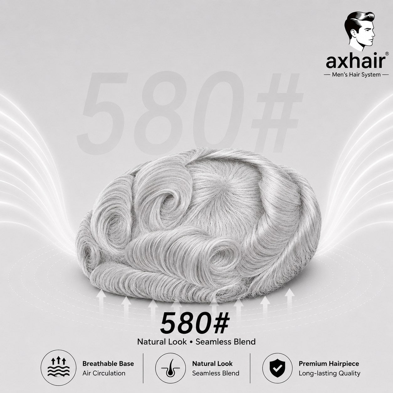 Full Swiss Lace: Hair System for Bald Men  Full Swiss Lace Base | Best for Active Lifestyle
