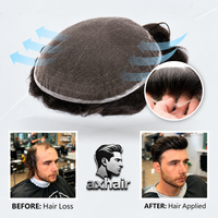 Full Swiss Lace: Hair System for Bald Men  Full Swiss Lace Base | Best for Active Lifestyle