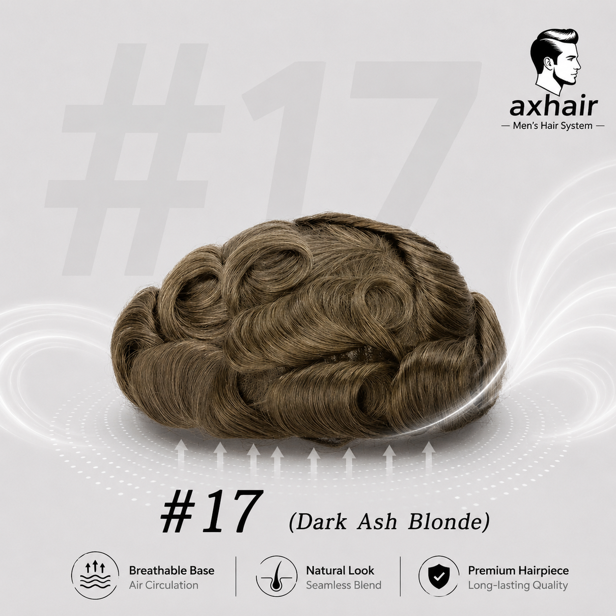 Full French Lace Men's Lace Toupee Full French Lace Base Suitable for Humid Climate