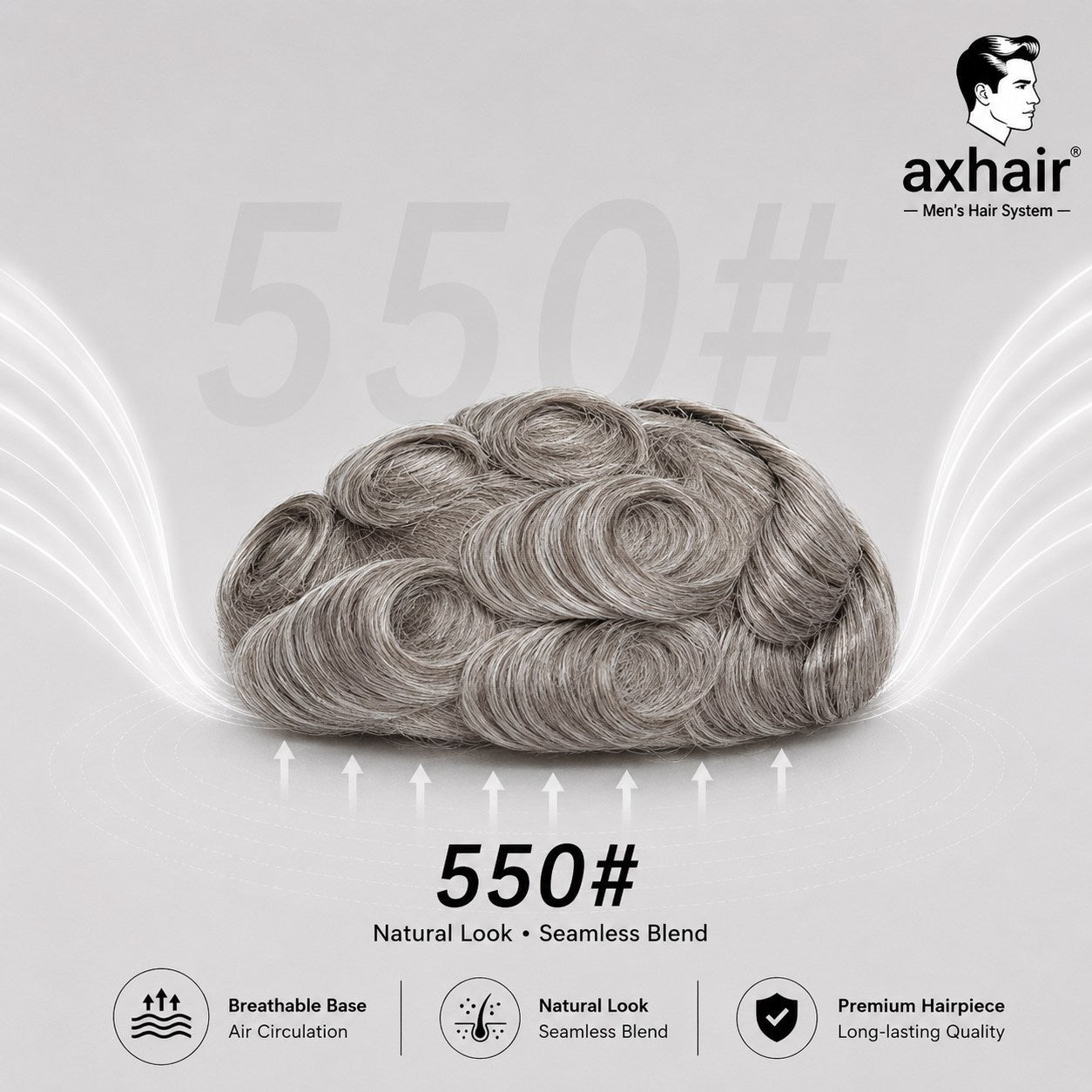 Full Swiss Lace: Hair System for Bald Men  Full Swiss Lace Base | Best for Active Lifestyle